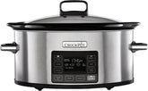 Crock Pot CR066 Slow Cooker 5,6L TimeSelect zwart-RVS.